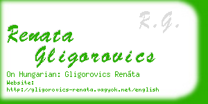 renata gligorovics business card