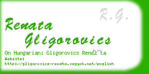 renata gligorovics business card